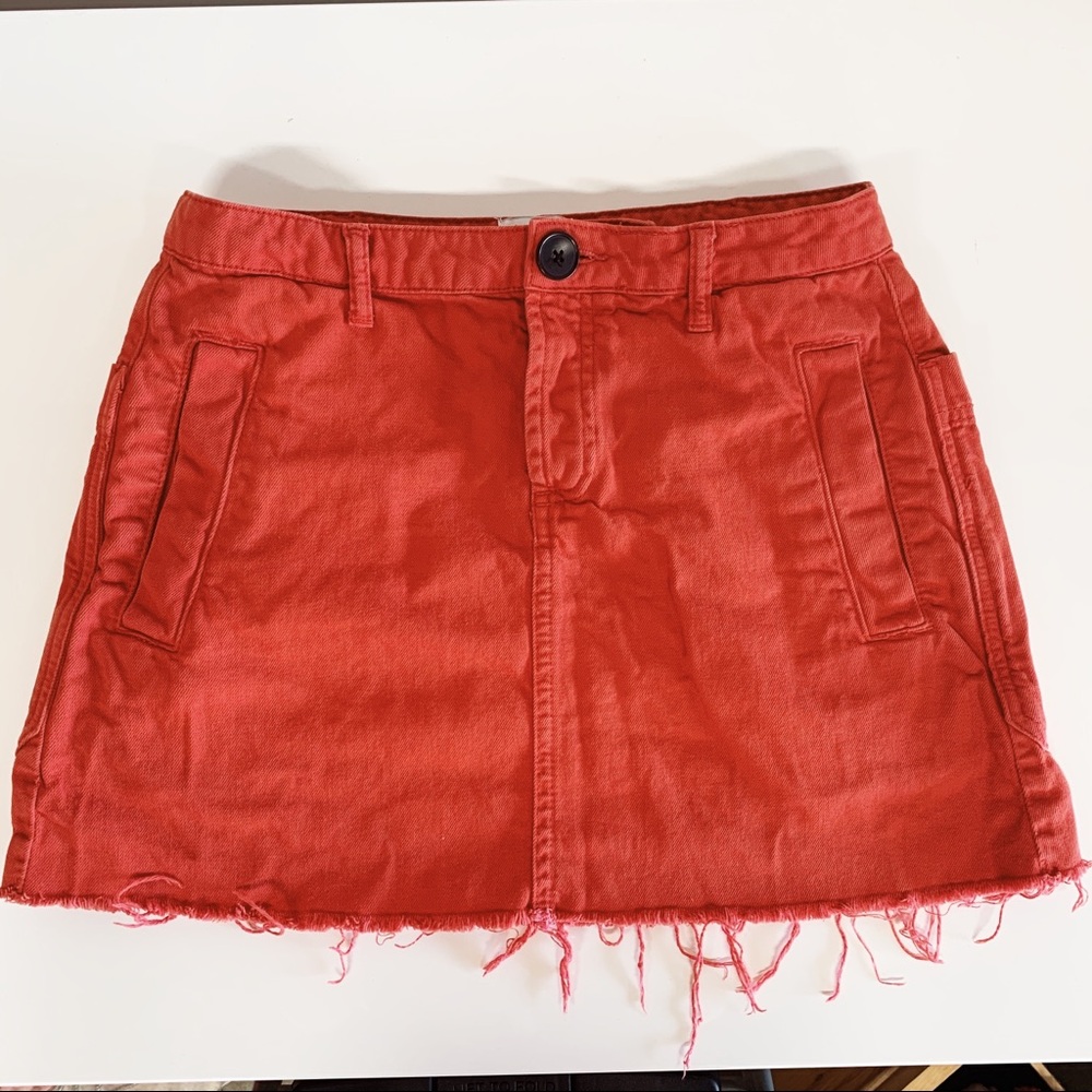 Red skirt